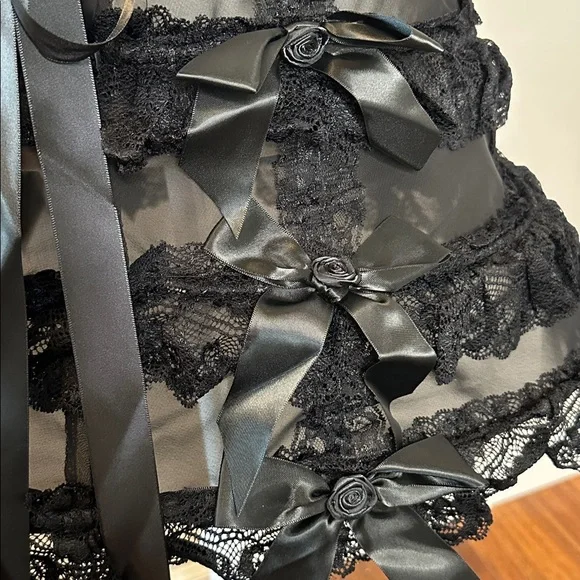 NWT Dolls Kill Death to Sunshine Cage Hoop Mini Skirt - Picture 12 of 15